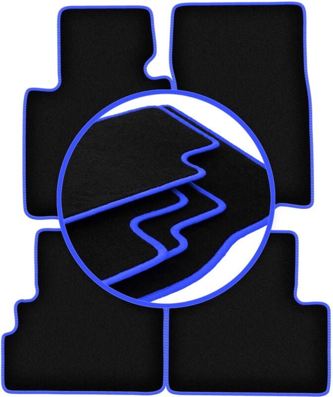 CARLUX-BLUE Autofußmatten für: Infiniti FX II SUV (2008-2017)