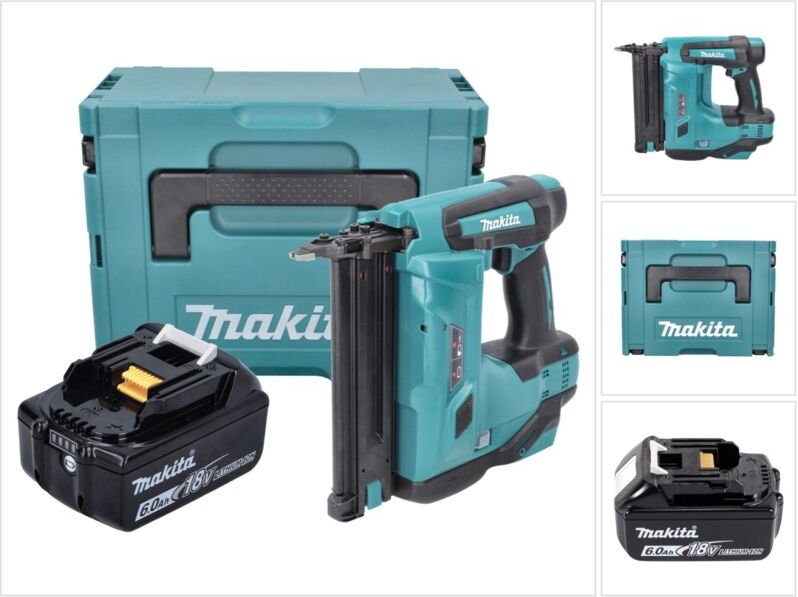 Dbn 500 G1J Akku Stauchkopfnagler 18 v 15-50 mm + 1x Akku 6,0 Ah + Makpac - ohne Ladegerät - Makita