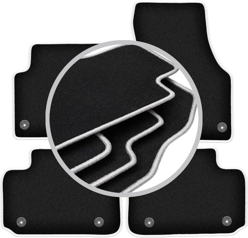 CARLUX-SILVER Autofußmatten für: Land Rover Discovery Sport SUV (2014-)