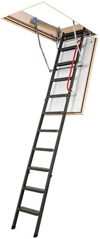 Bodentreppe 2,80m mit Brandschutz 60 min - Deckenöffnung 60x120cm - LMF60/60120-280