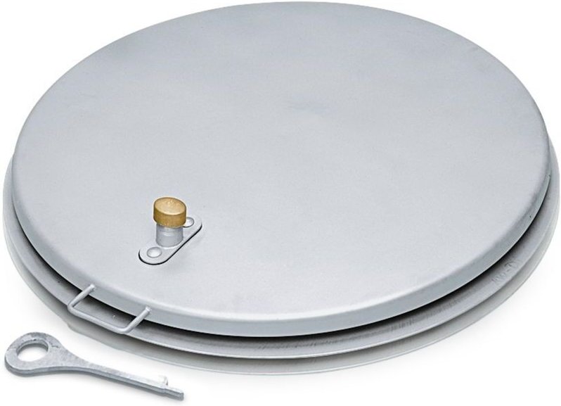 Zarges Brunnenabdeckung, rund ohne Belüftungskamin aus Edelstahl ohne Isolierung Durchmesser 1000 mm