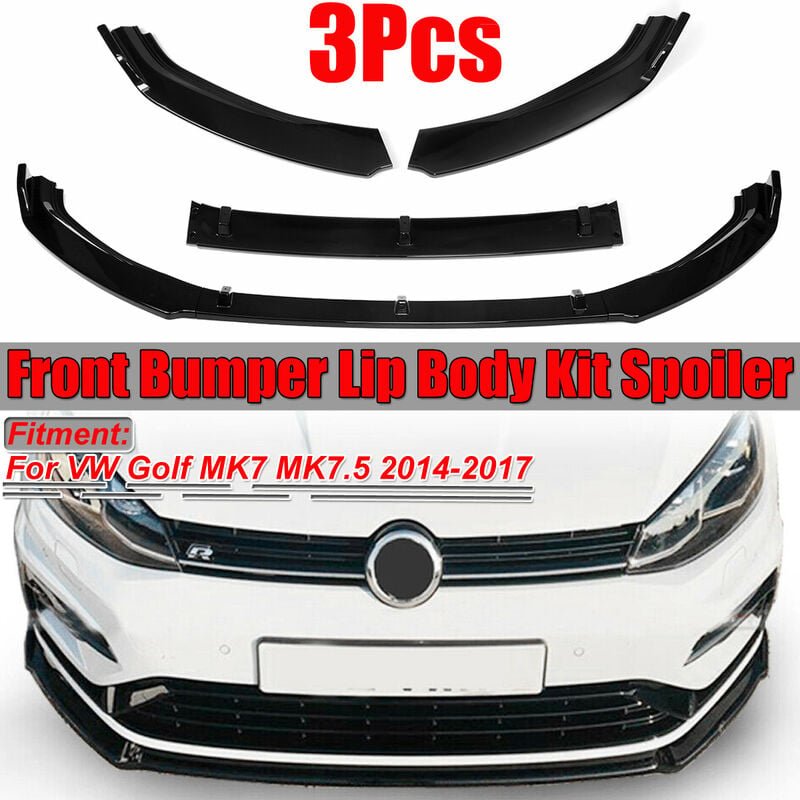 3 stücke Auto Frontlippe Kinn Stoßstange Spoiler Splitter Körper Abnehmbare Kit Für vw Golf MK7 MK7.5 2014 2015 2016 201...