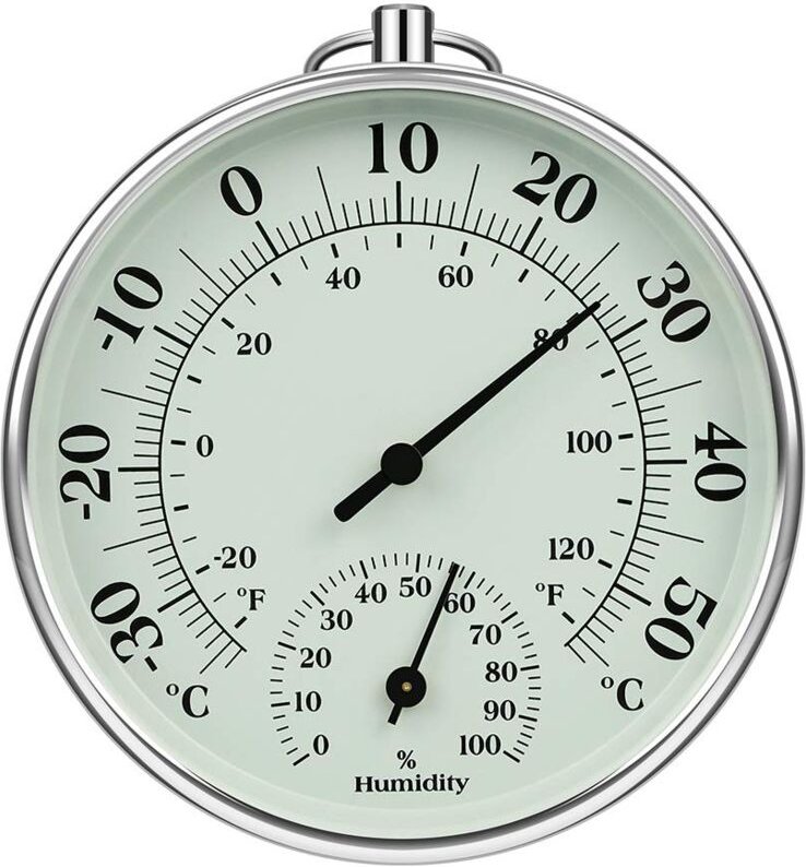 Serbia - Innen- und Außenthermometer, 10 cm, Luftfeuchtigkeitsthermometer, Innen- und Außenlufttemperatur-Monitor, Klima...