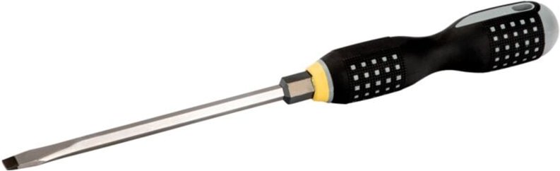 Bahco ERGO Schraubendreher für Schlitzschrauben mit Sechskantschaft und -ansatz, mit 3-Komponenten-Griff, 1,6 mm x 10 mm...