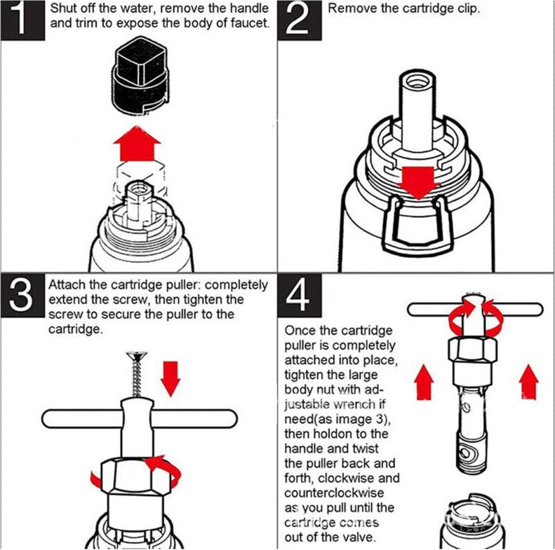 Eosnow - Utility -Wasserhahnschlüssel Aluminiumlegierung verzinkter Oberflächenschlüssel Klempner Badezimmer Klempnerwar...