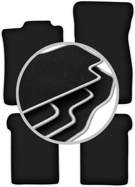 CARLUX-SILVER Autofußmatten für: Volkswagen Corrado Coupé (1988-1994)