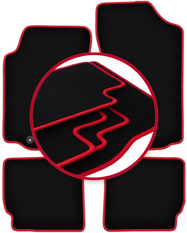 CARLUX-RED Autofußmatten für: Peugeot 306 Cabrio (1993-2001)