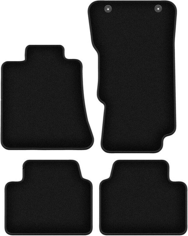 BASIC schwarze Veloursmatten für: Alfa Romeo Giulia 4x4 (4WD) Limousine (2016-)