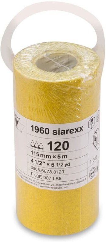 Sia Schleifpapier Serie 1960 Schleifrolle 115x5000mm / 115mm x 5mtr, Ausführung: K60 - Bosch