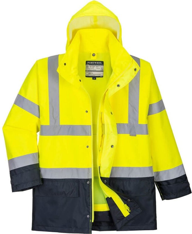 Bicolore Executive 5-in-1 Parka Gelb/Marine S