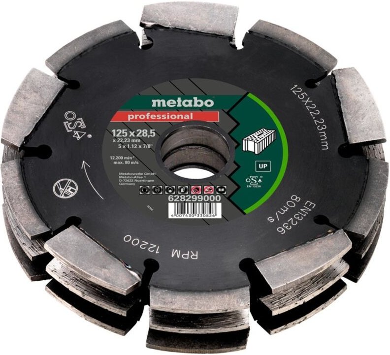 Metabo - 628299000 Nutfräser Hartmetall Länge 175 mm Produktabmessung, ø 125 mm 1 Stück