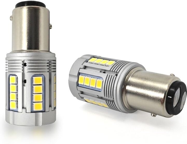 Stück P21/5W LED-Lampe BAY15D 12-24V kein Fehler 3000lm weiß