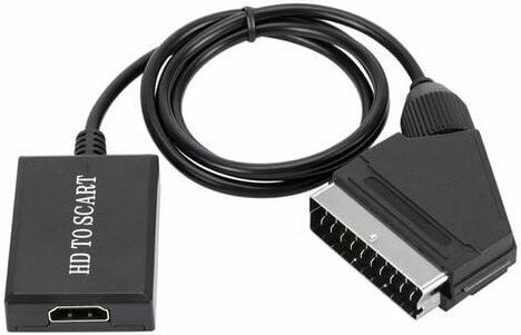 HDMI-zu-Scart-Konverter 1080p HD-Audio-Video-Adapter für hdmi zu Scart Sky Box Stb