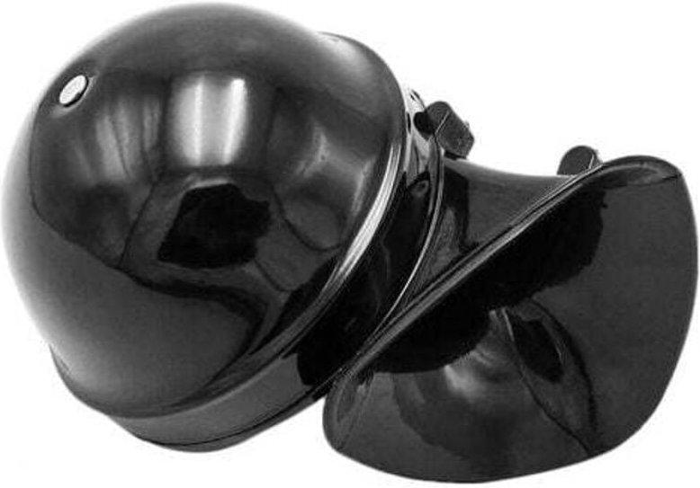 YMYNY Super lautes elektrisches Schneckenhorn, 120 dB, 12 V, wütender Ton für Auto, Motorrad, LKW, Boot, Kran – Schwarz