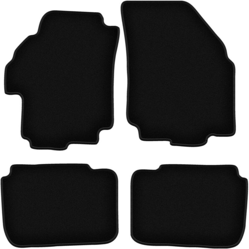 BASIC schwarze Veloursmatten für: Suzuki Liana Fließheck, Limousine, Kombi (2001-2004)