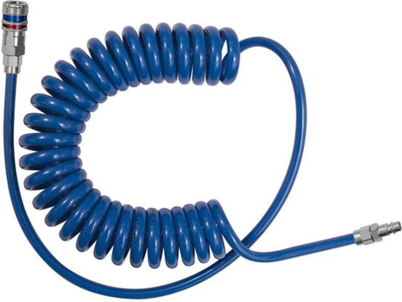 SpiralSchlauch-Sicherheitskupplung-Set, pur, Schlauchdurchmesser 10x6,5, 6,0 m - Riegler