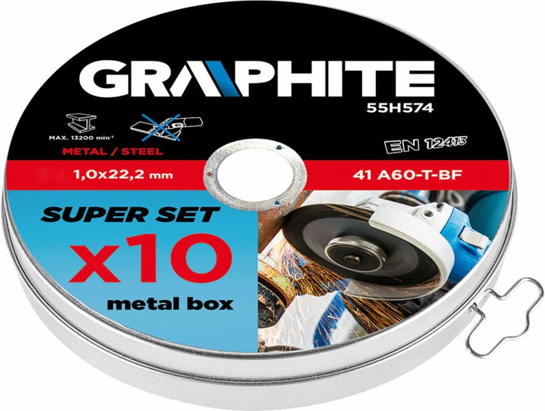 Thumbnail - Trennscheibe f. Metall 125x1.0x22,2 mm 10er Box