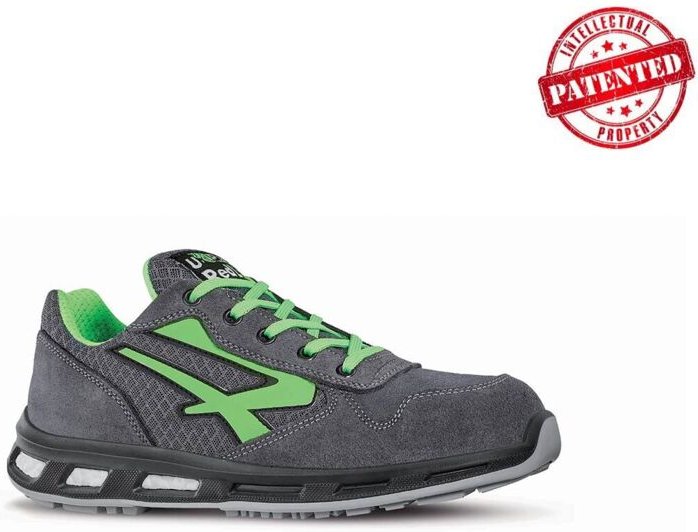 U.power Sicherheitsschuh Point Gr.44 grau/grün Veloursleder/Nylon S1PSRC EN20345 U-power RL20036-44