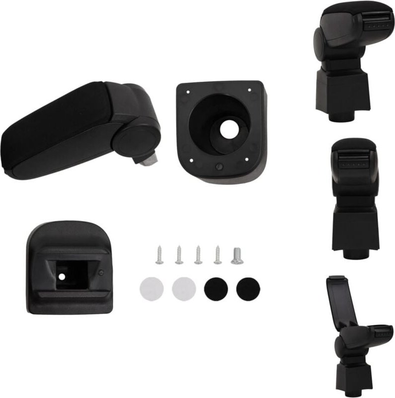 Vidaxl - Kfz-Sitze - Living Auto-Armlehne Schwarz 12x34x(35-47) cm abs - Schwarz