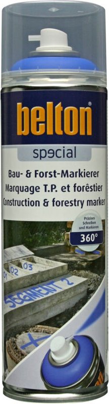 belton special Bau- Forst-Markierer 500 ml neonblau Markierungsspray