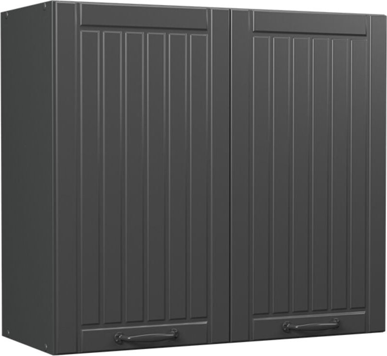 Küchenglasschrank Fame-Line, Dunkelgrau, 80 cm, Vicco