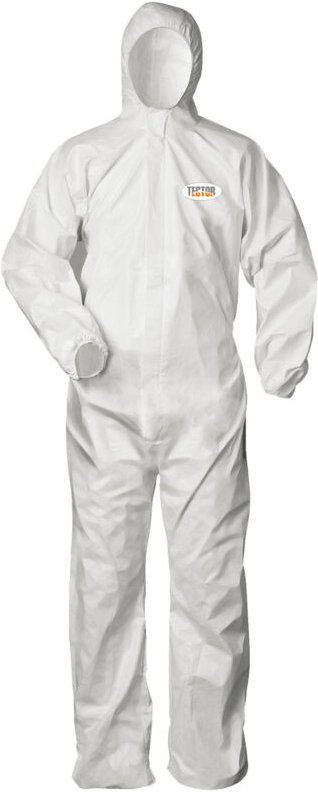Micro, Einweg - Schutz - Overall Tector psa Kat. 3 Typ 5/6, Weiß, Gr.M
