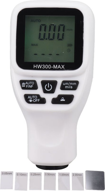 Lackdickenmessgerät, 0 bis 2000 UM Genauigkeit, automatische Abschaltung, tragbares Auto-Beschichtungsdickenmessgerät fü...