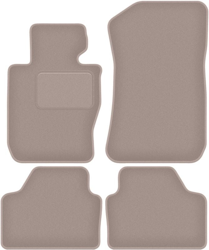 Beige Velours-Fußmatten für: BMW X1 E84 xDrive 0 (2004-2011)