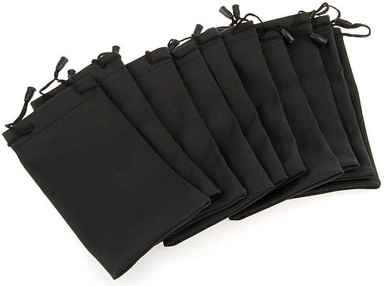 Trade Shop - SET 24 STÜCK SCHWARZES SONNENBRILLNETUI TASCHE -