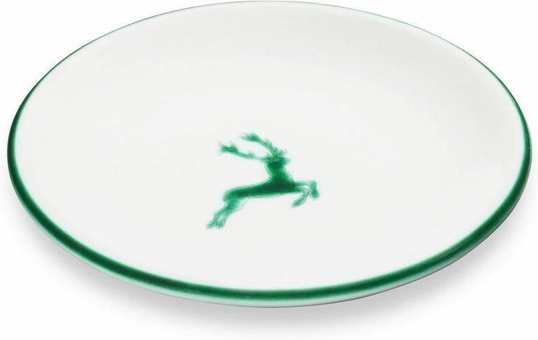 Gmundner Keramik - Grüner Hirsch, Unterteller Mokka (ø 11 cm)