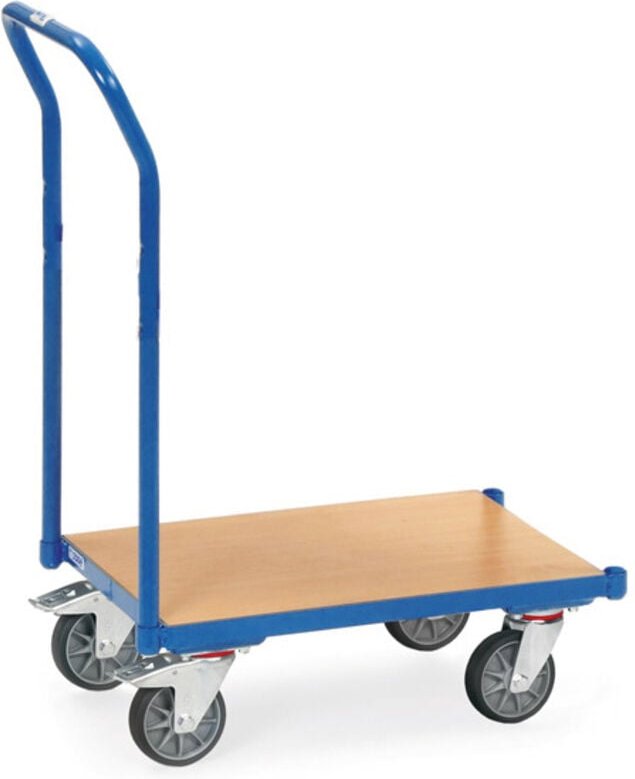 Fetra Eurokasten-Roller mit Holzwerkstoffplatte ohne Rand und Schiebebügel