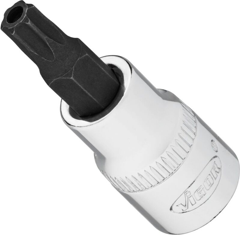 Thumbnail - VIGOR Schraubendrehereinsatz, 3/8 (10 mm) Vierkant hohl, Tamper Resistant TORX Profil, SW T40H