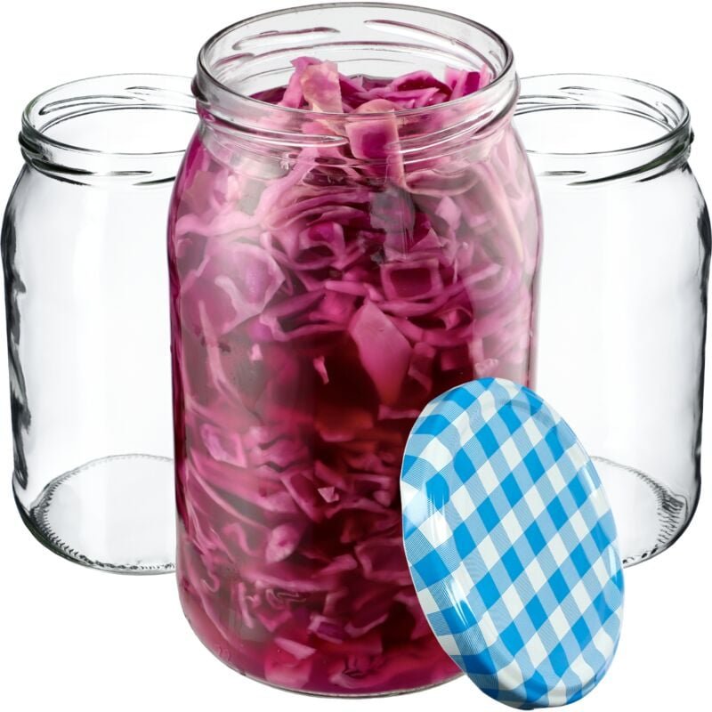 Glas Anna 900ml fi82 TO-900/1 48-tlg. Deckel - Kadax