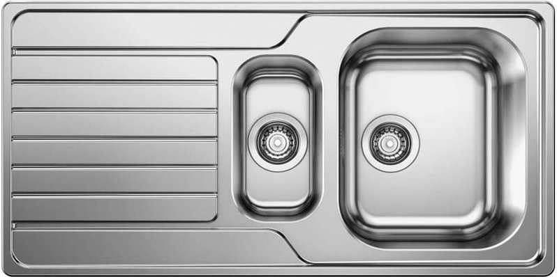 Dinas 6 - Spüle, 100x50 cm, gebürsteter Edelstahl 523375 - Blanco