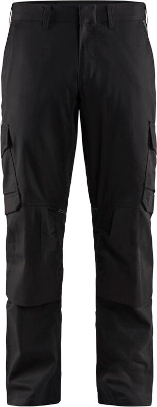 Arbeitshose mit Kniepolstertaschen, dehnbar 2D 1448 – Schwarz/Dunkelgrau S – FR(40) – SE(C46) – Normen