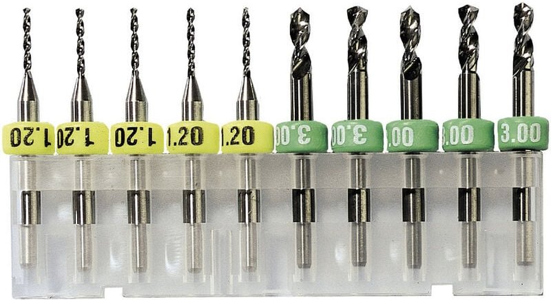 Bungard 81015 Leiterplatten-Bohrerset Inhalt 10 St.