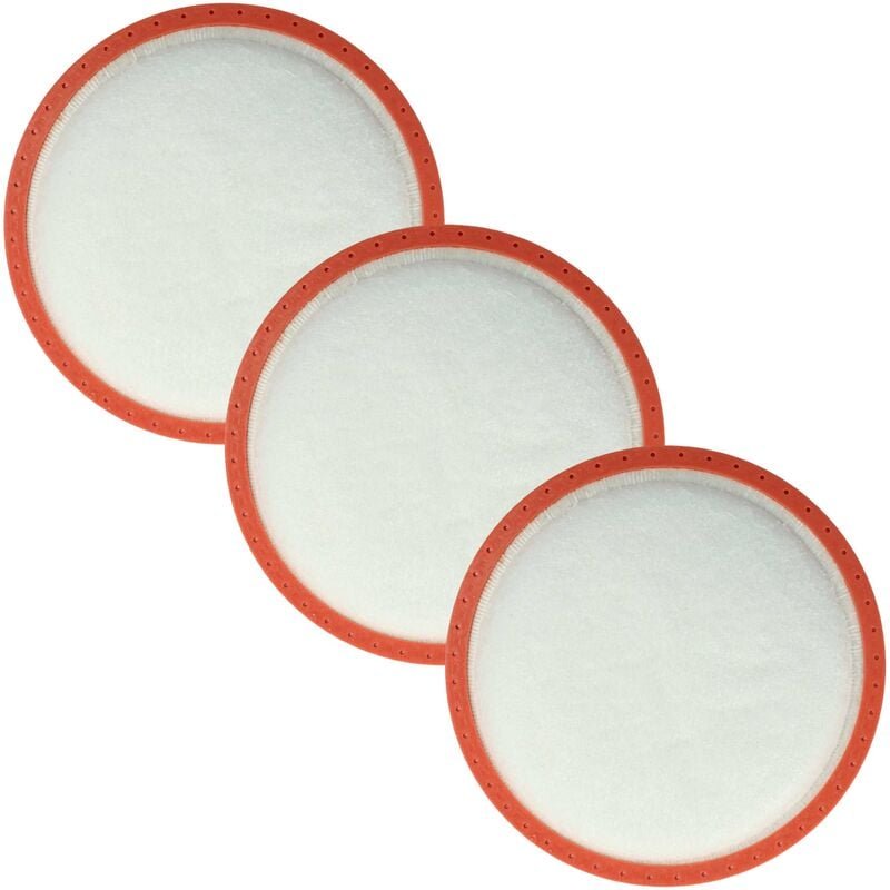 3x Vormotorfilter kompatibel mit Dirt Devil DD2720, DD2720-1, DD2720-0, DD2720-3, DD2720-2 Staubsauger - Motorschutzfilt...