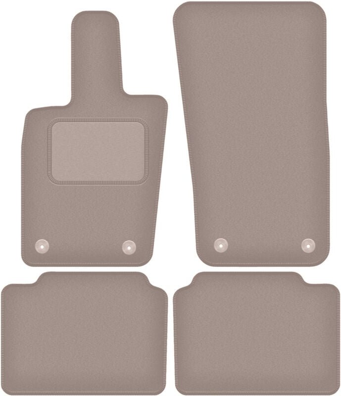 Beige Veloursmatten für: Porsche Panamera II Coupé (2017-)