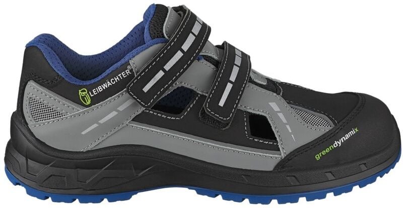 Leibwächter - Sicherheitssandale athen S1PS esd Gr. 45 schwarz / blau