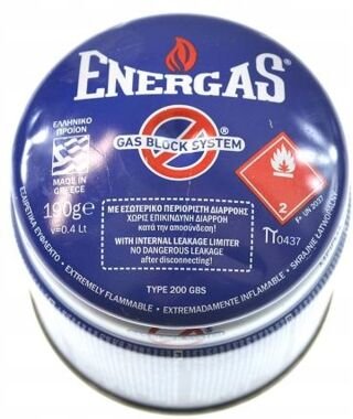 Idealgas nabój gazu propan-butan 190g z zaworem gas block system