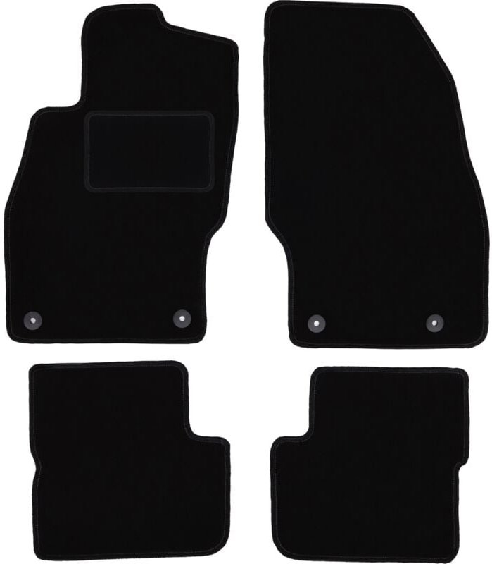 Schwarze Veloursmatten für: Opel Corsa D Fließheck (2006-2015)