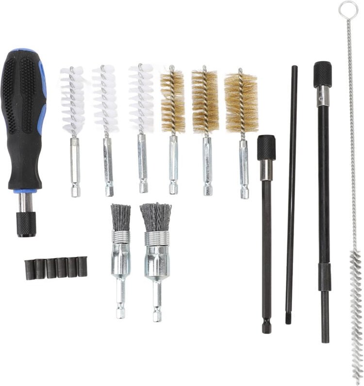 Zoternen - 19-teiliges Diesel-Injektor-Reinigungsset, Zylinderkopfbürste, universell passend für Fahrzeuge