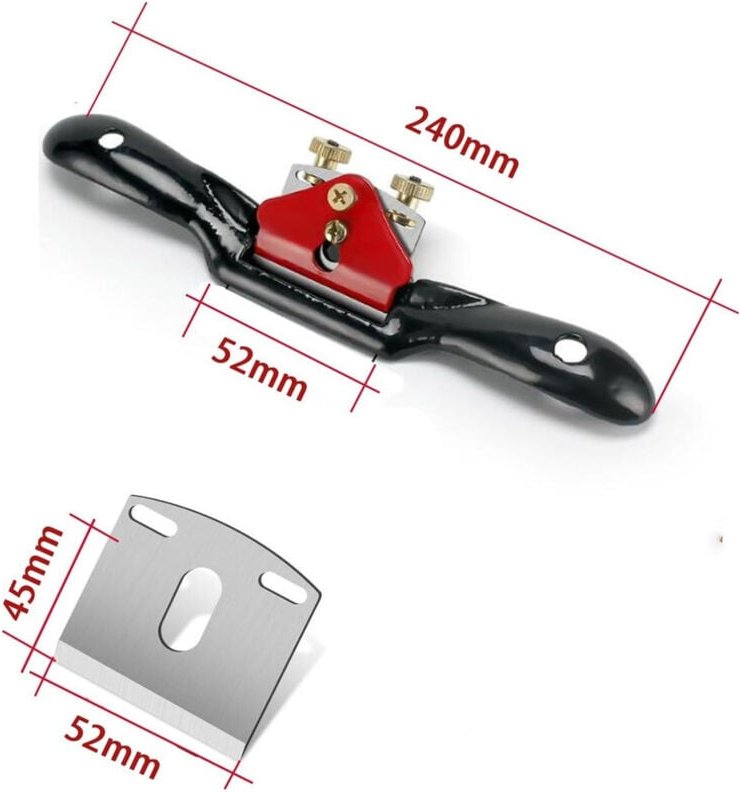 Gabrielle - 5-teiliger professioneller manueller Holzhobel, verstellbares Holzbearbeitungswerkzeug, mit 4 Ersatzklingen,...