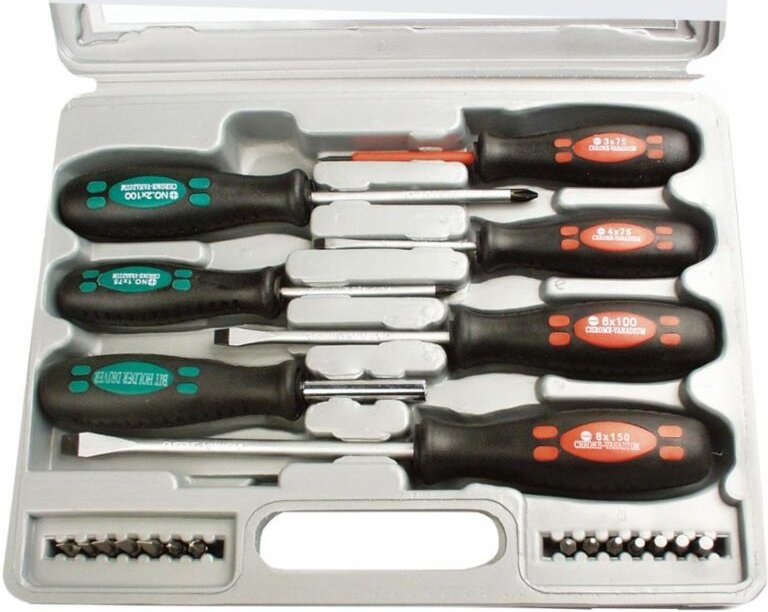 Brüder Mannesmann - Werkstatt Schraubendreher-Set 21teilig Schlitz, Kreuzschlitz Pozidriv