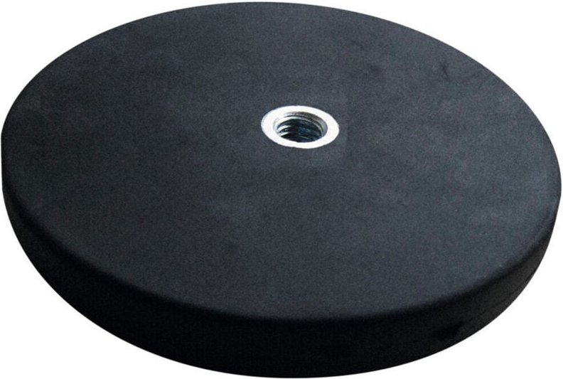 Hoffmann - Flachgreifermagnet Set 2-teilig mit Gewindebuchse flach, Neodym,⌀ 66 mm 2 Stk