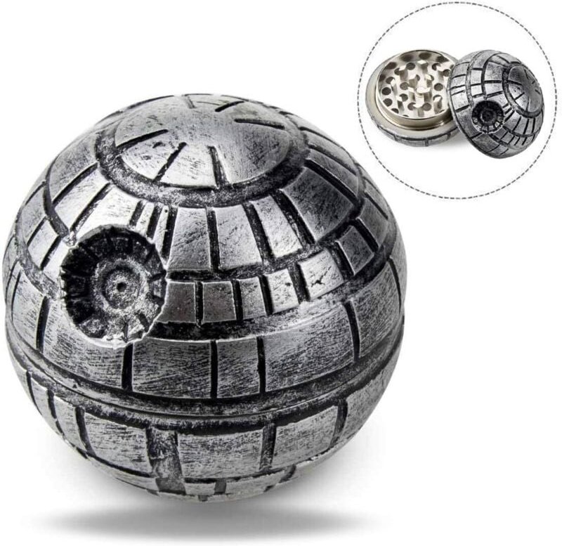 Grinder für Gewürze, Tabak, Kräutermühle Crusher mit Pollenfänger, Kriegsmühle mit Gewürzmühle