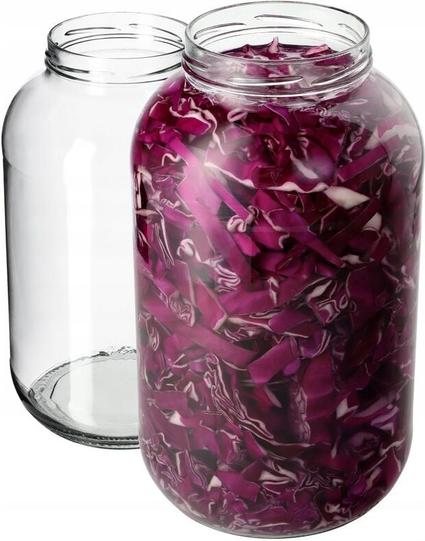 Kadax - Einmachgläser 4L, Weckgläser, fi100 mm, 2 Stück, Ohne Deckel