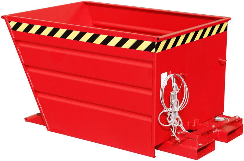 Bauer Kippbehälter mit Hebelverschluß VG 900, lackiert, Feuerrot