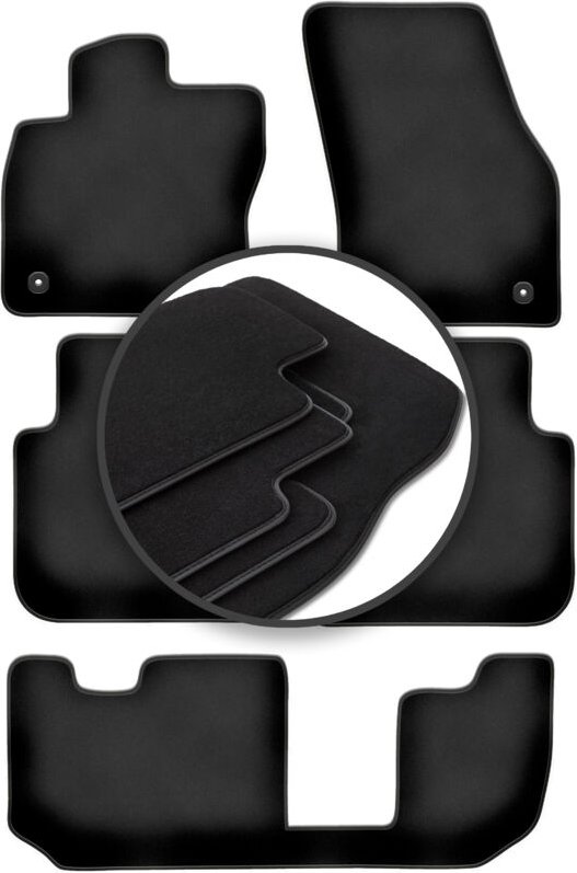 Premium-Fußmatten für: Seat Tarraco 7-Sitzer (2018-)