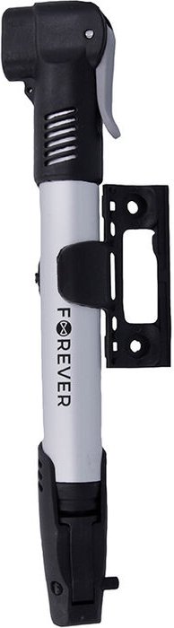 Forever Universalpumpe Poller Luft Doppel Kopf Handpumpe Autofahrrad mit Rahmenhalterung für Fahrrad Bike